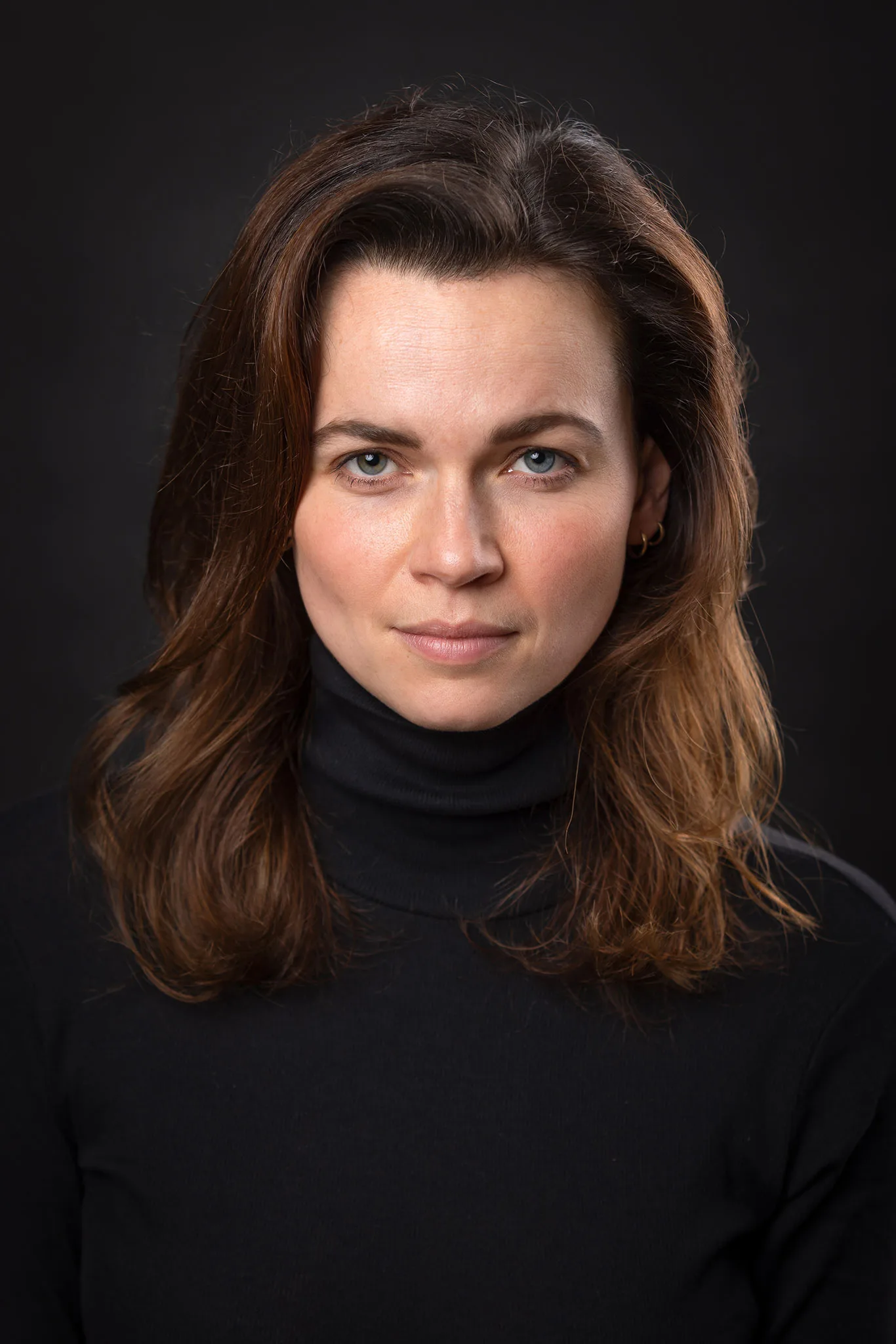 CV-foto på en kvinnas ansikte CV-foto på en kvinnas ansikte